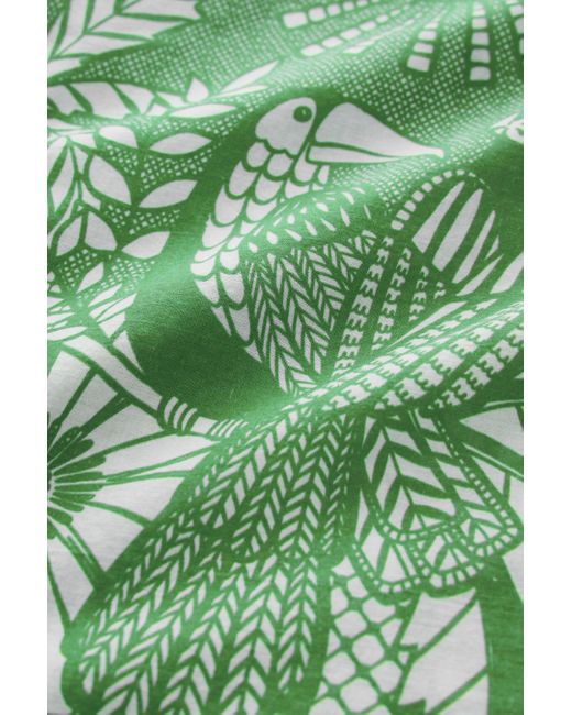 Next Green Langarmhemd Leichte Strandbluse aus 100 % Baumwolle (1-tlg)