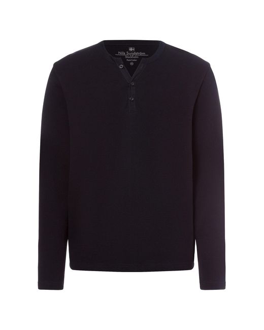 Nils Sundström Langarmshirt in Blue für Herren