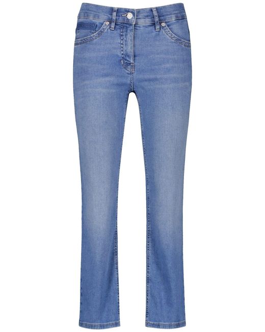 Gerry Weber Blue 7/8- Ausgestellte Jeans MARLIE FLARED Cropped