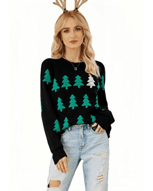YRIIOMO Green Strickpullover Eleganter pullover mit weichem
