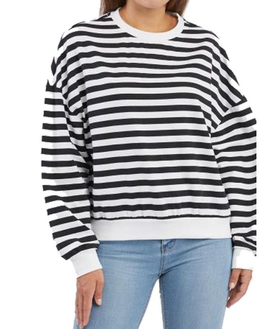 Ragwear Blue Sweatshirt Lollita Stripe Gots Sweat (1-tlg)