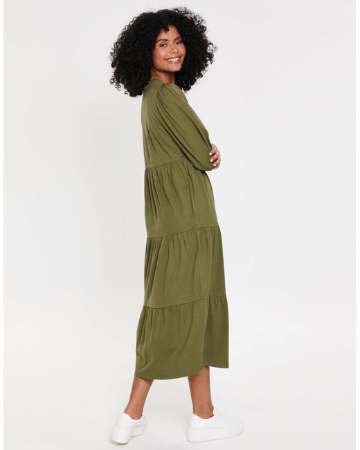 Threadbare Green Sommerkleid (1-tlg) mit langem Schnitt