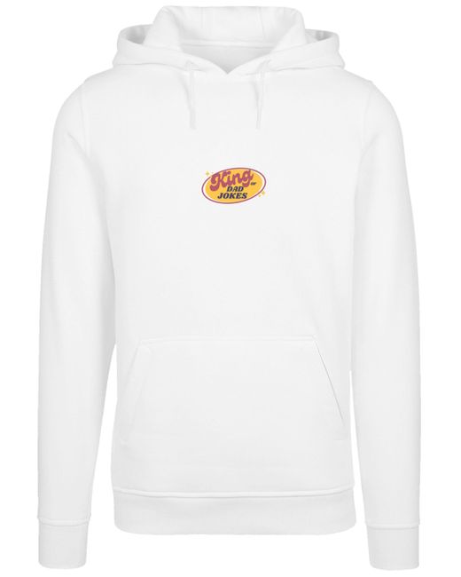 F4NT4STIC Kapuzenpullover King of Dad Jokes Witziges Vatertagsmotiv Premium Qualität in White für Herren