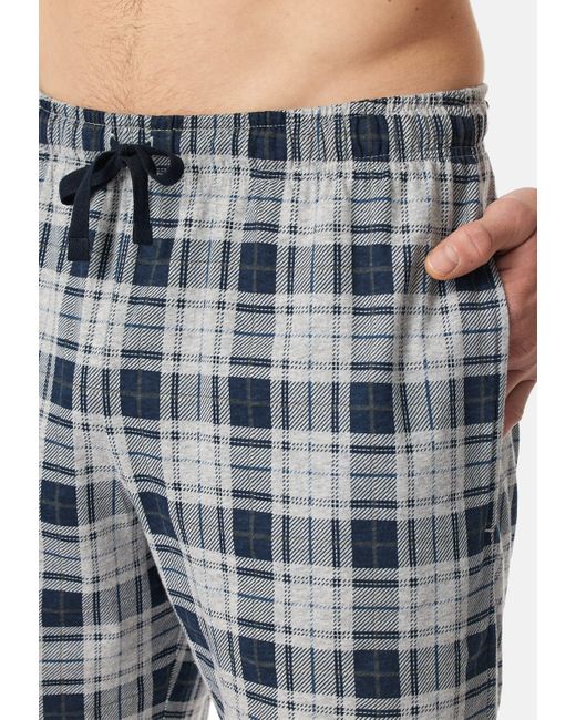 Schiesser Schlafhose Mix & Relax in Blue für Herren
