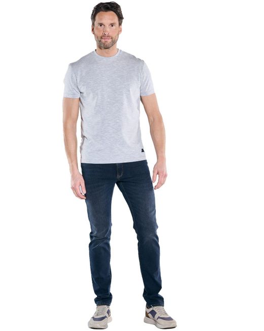 Engbers T-Shirt uni in Blue für Herren