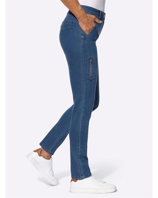 Sieh an! Blue Bequeme Jeans
