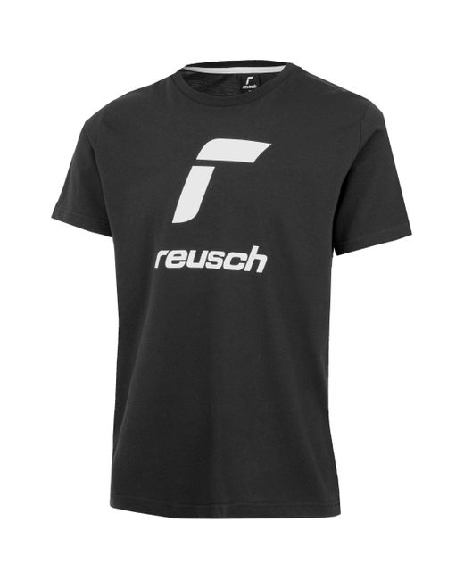 Reusch T-Shirt (1-tlg) mit angenehmem Rundhalskragen in Black für Herren