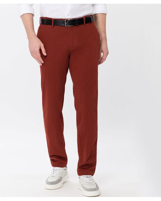 EUREX by BRAX Chinohose STYLE THILO in Red für Herren