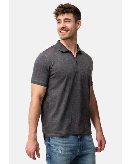 INDICODE Poloshirt INYonah mit klassischem Kragen in Gray für Herren