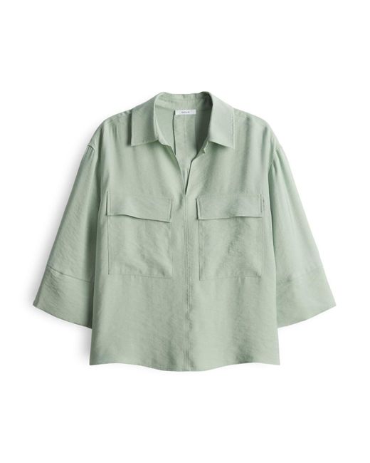 Opus Green Hemdbluse FELMA Regular aus softem Modal