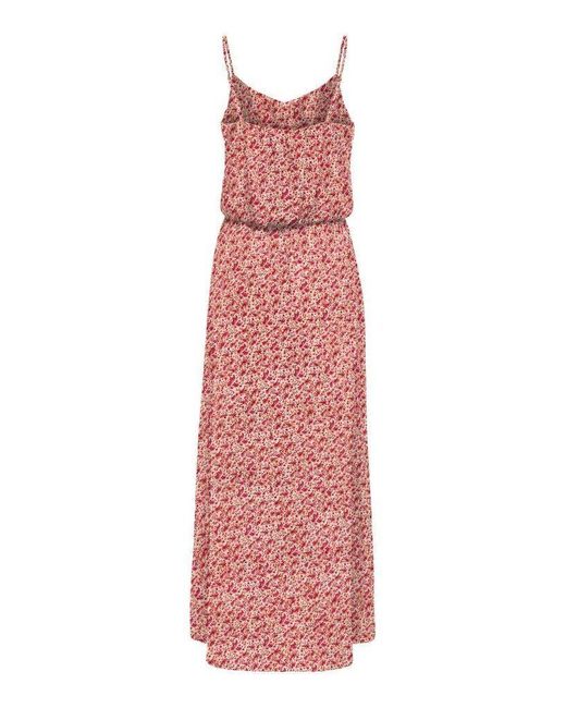 ONLY Sommerkleid ONLNOVA LIFE STRAP MAXI DRESS AOP in Pink | Lyst DE