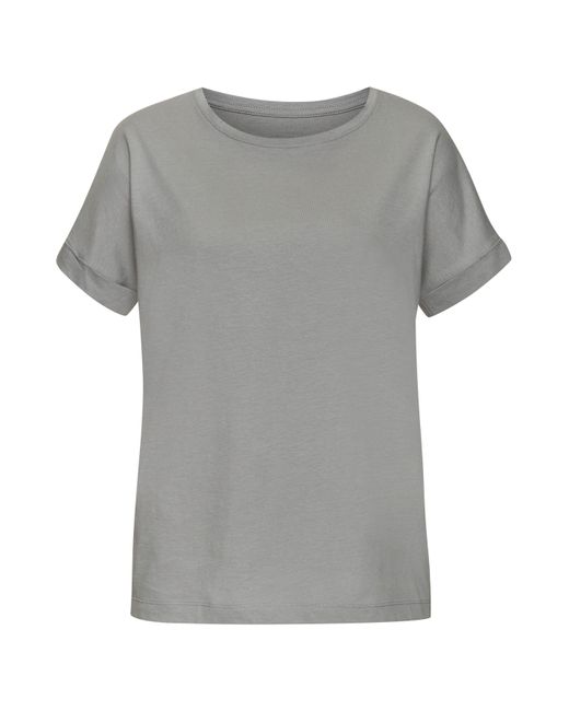 COPENHAGEN Gray Shirt dezentem Logoprint hinten aus softer Jersey-Qualität mit Bio-Baumwolle