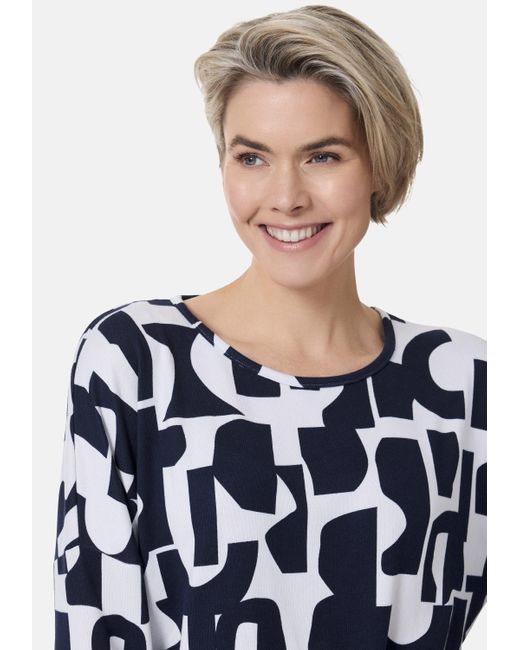 STOOKER WOMEN Blue CARLY T- /- - Loose Fit Print Shirt mit 3/4 Arm für