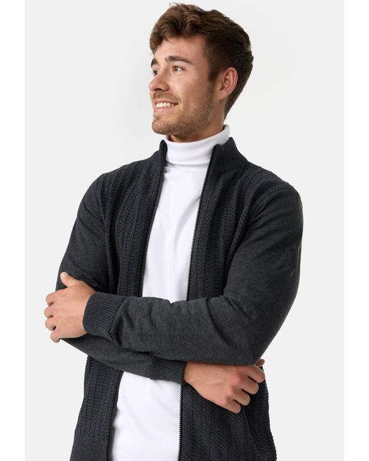 INDICODE Sweatjacke INCason in Black für Herren