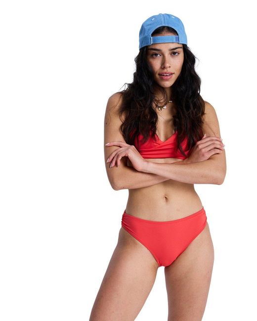 Roxy Red Bikini-Hose Solid Essentials Hipster