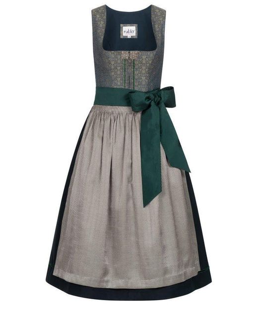 Nübler Black Ü Dirndl midi Lea in Grü von
