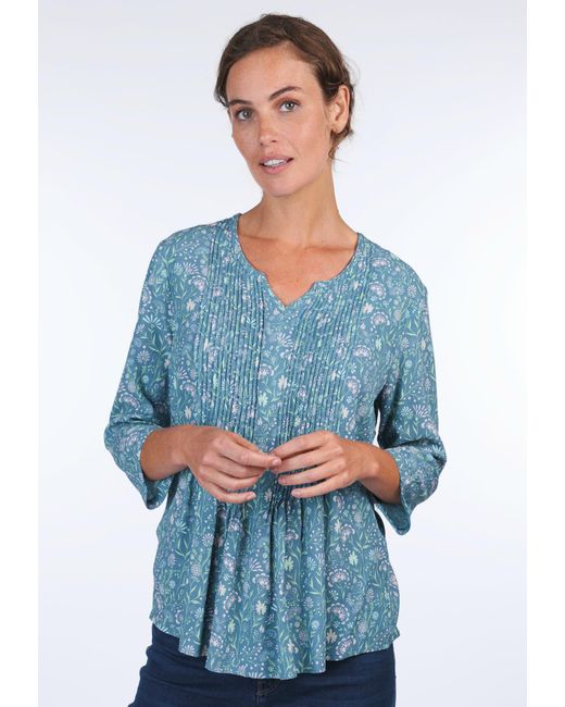 Sorgenfri Sylt Blue Klassische Bluse Irmeli