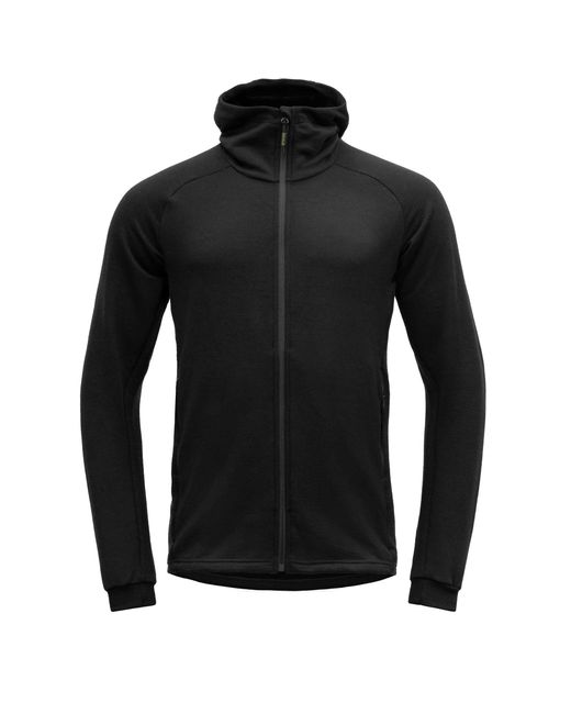 Devold Fleecejacke NIBBA MERINO JKT HOOD MAN in Black für Herren