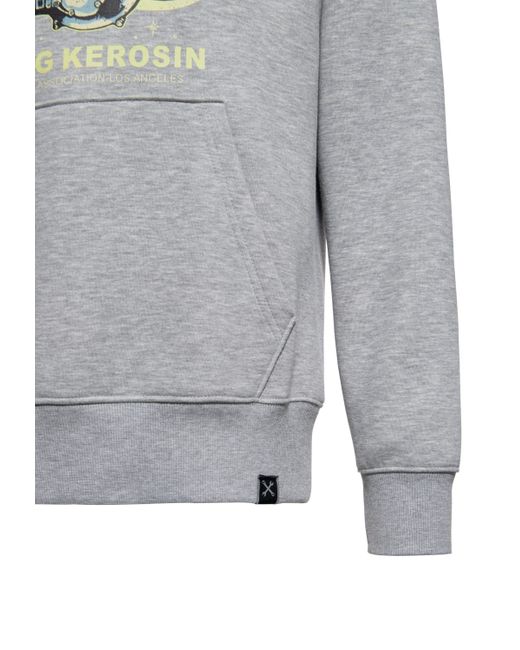 King Kerosin Kapuzenpullover Unleash Spirit (1-tlg) mit weich angerauter Innenseite in Gray für Herren