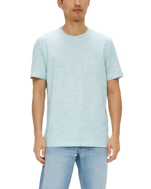 S.oliver Kurzarmshirt T-Shirt in Blue für Herren