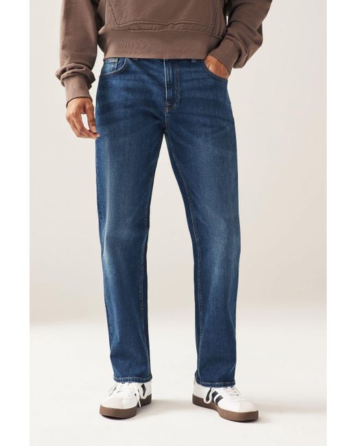 Next Relax-- Essential Relaxed Fit Jeans mit Stretch (1-tlg) in Blue für Herren