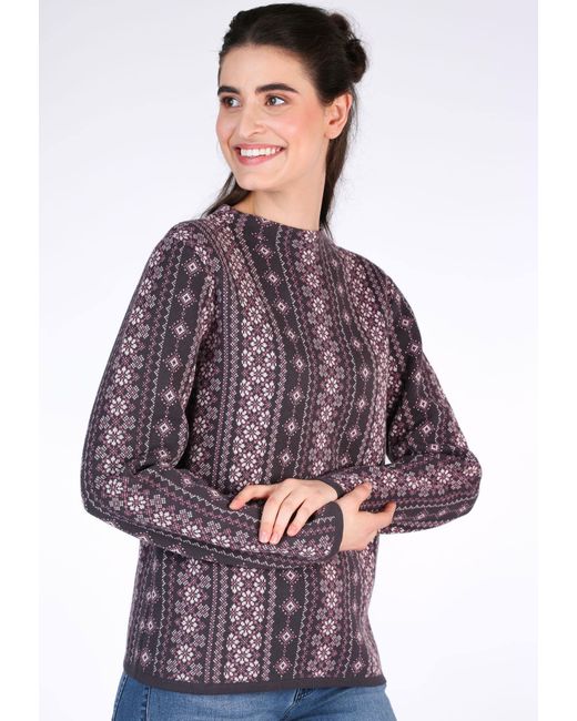 Sorgenfri Sylt Purple Strickpullover Dorit stripe