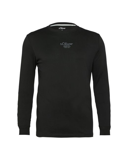 S.oliver Langarmshirt in Black für Herren