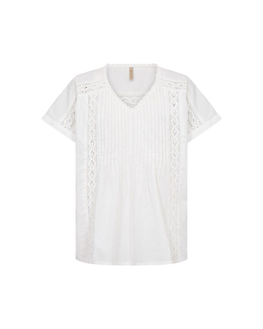 Soya Concept White Langarmbluse SC-CALISTE 16