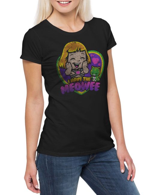 Urban Backwoods Black Print- I Have The Meow T-Shirt Masters He Comic Retro 80s Universe Man