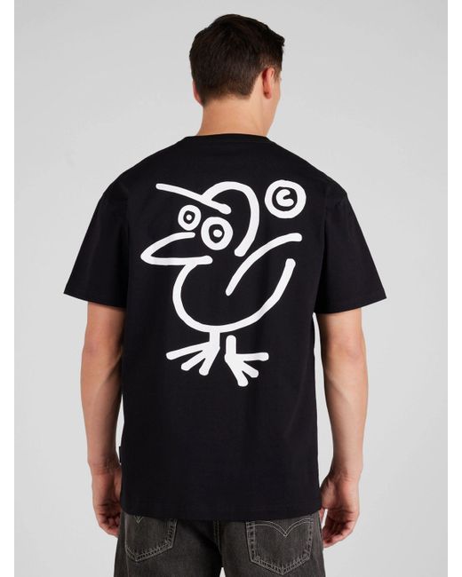 CLEPTOMANICX T-Shirt Sketch Gull (1-tlg) in Black für Herren