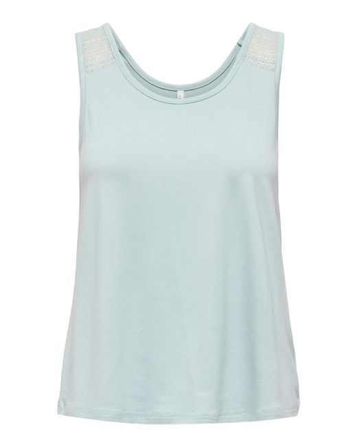 ONLY Blue Blusenshirt ONLJOJO S/L MOSTER TANK TOP JRS