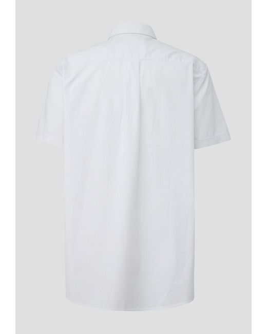 S.oliver Kurzarmhemd mit Button-Down-Kragen in White für Herren