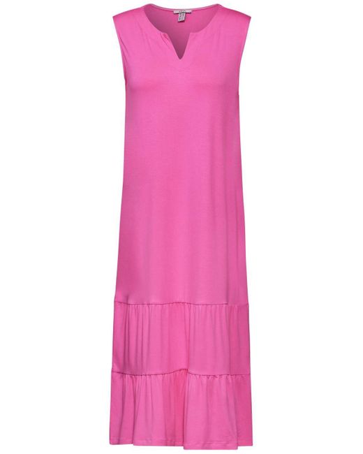 Cecil Pink Sommerkleid Solid Jersey Dress