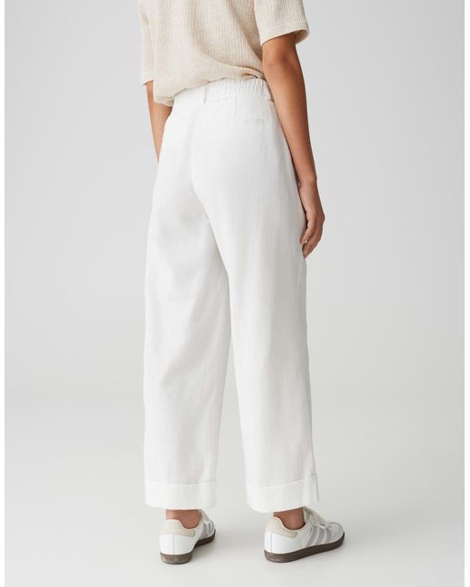 Opus White Stoffhose Meeri french
