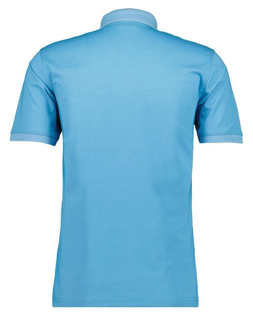 RAGMAN Poloshirt Kurzarm Softknit in Blue für Herren