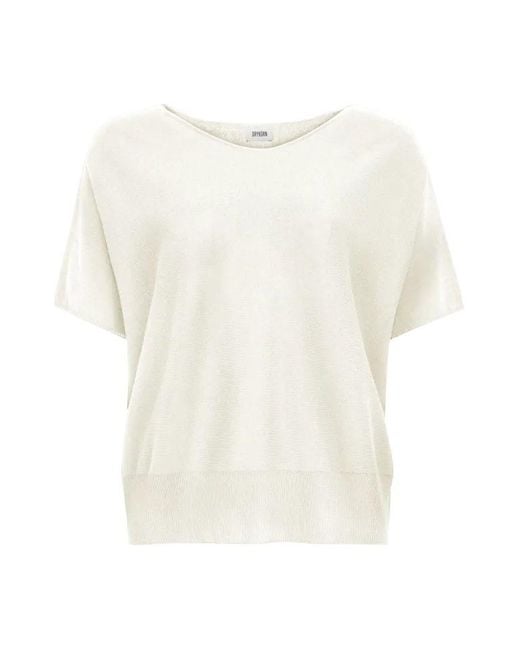 Drykorn White Strickpullover Strickshirt Someli
