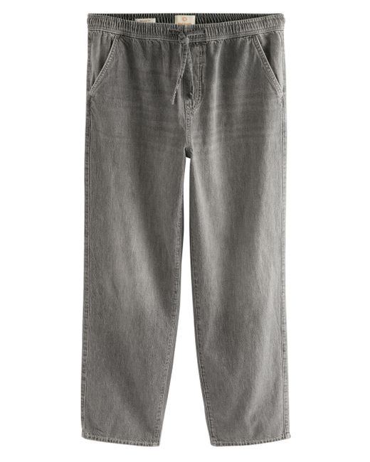 Next Relax-- Relaxed Fit Denim-Jeans mit Elastikbund (1-tlg) in Gray für Herren