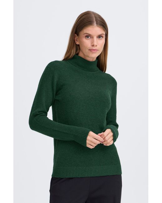 Oxmo Green OXSigne Basic Rollkragenpullover