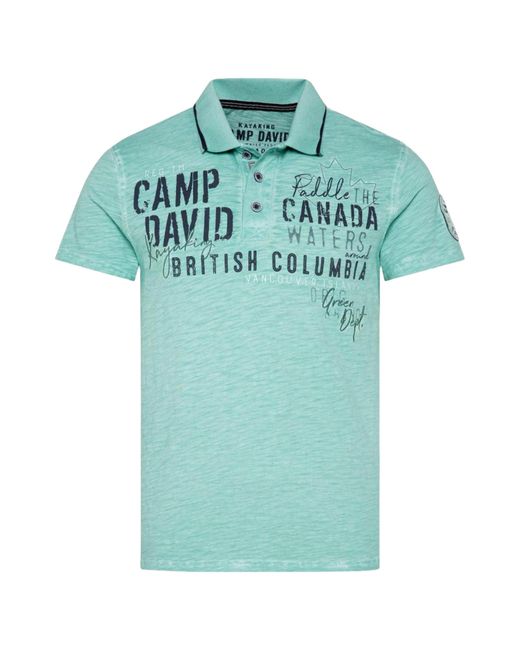 Camp David Poloshirt Kurzarmshirt (-tlg., 1) in Green für Herren