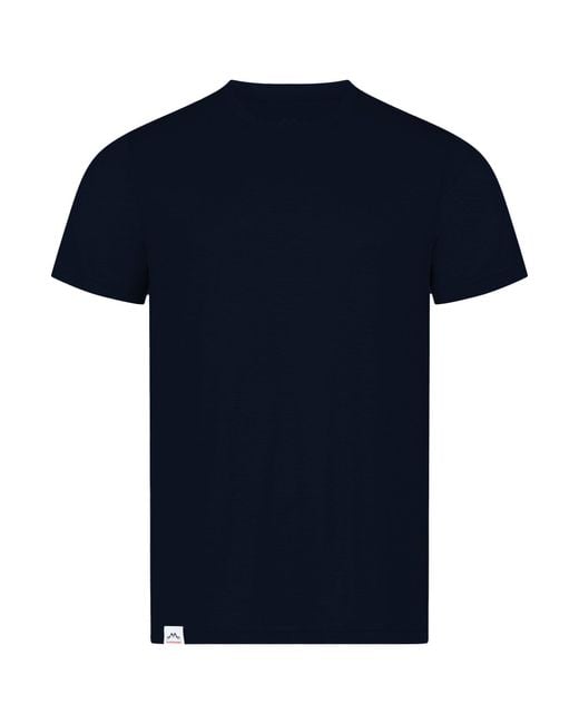 Alpenwert T-Shirt Merino Shirt [MADE IN PORTUGAL] Sport & Wander Tshirt (1 Pack) in Blue für Herren