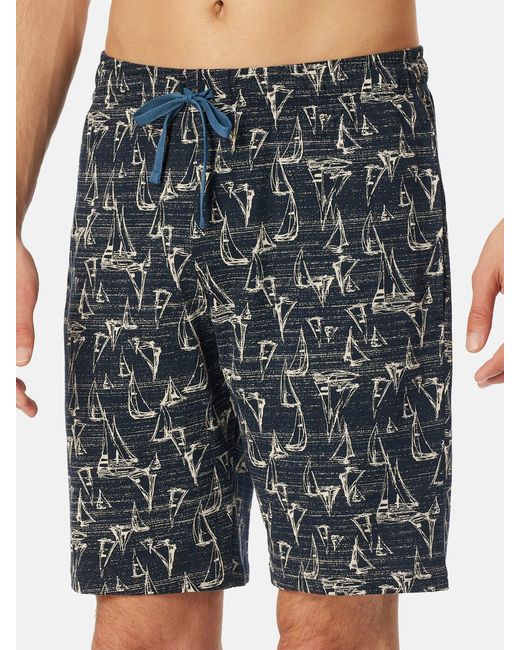 Schiesser Pyjamashorts Mix & Relax Bermuda sleepwear schlafmode schlafanzug in Gray für Herren