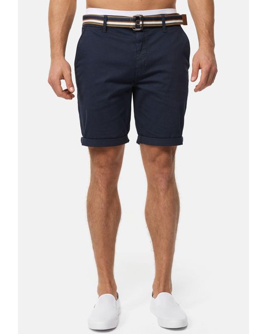 INDICODE Chinoshorts INCunning in Blue für Herren