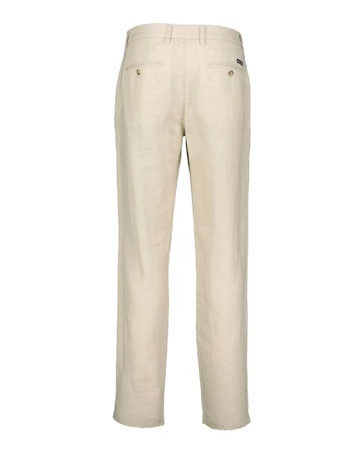 Marc O' Polo Chinohose Leinenhose OSBY JOGGER PLEATS Tapered Fit (1-tlg) in Natural für Herren