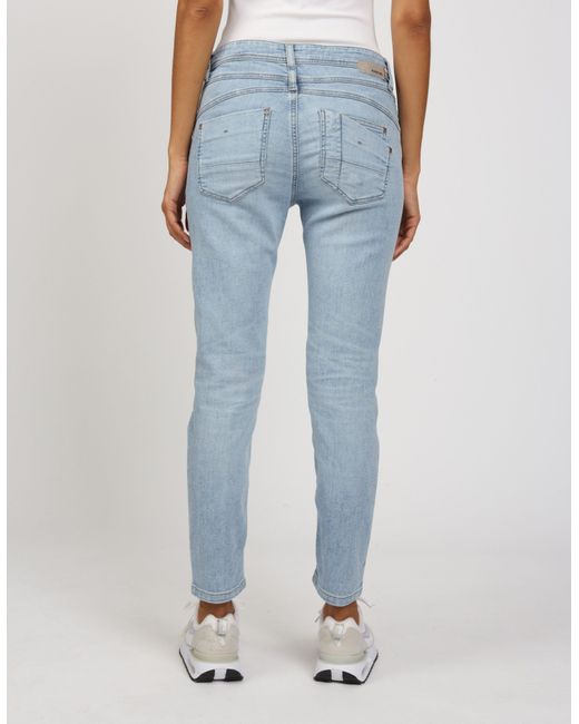 Gang Blue Relax-fit-Jeans 94AMELIE CROPPED in 5-Pocket-Style