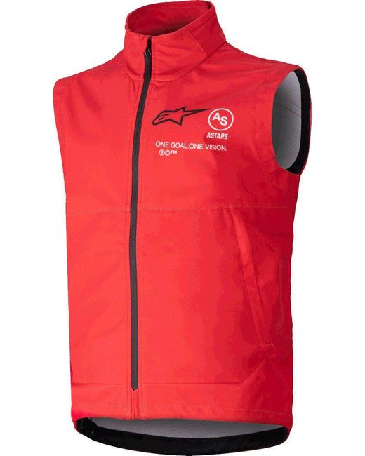 Alpinestars Motorradjacke Techstar Softshell Motocross Weste winddicht in Red für Herren