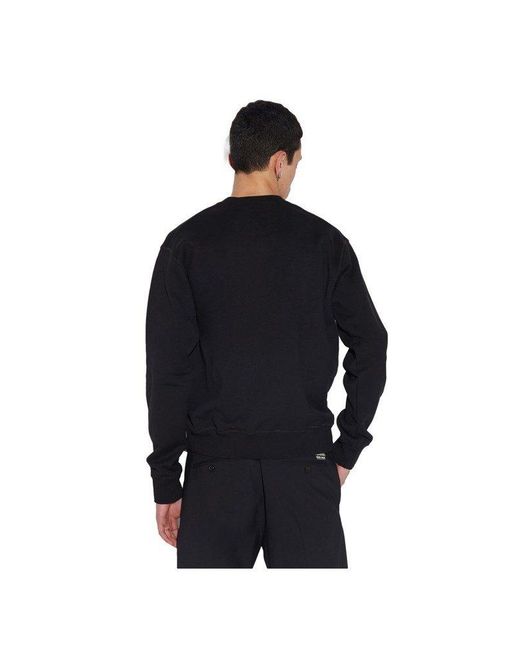 DSquared² Rundhalspullover DSQ2 Sweater Schwarz in Black für Herren