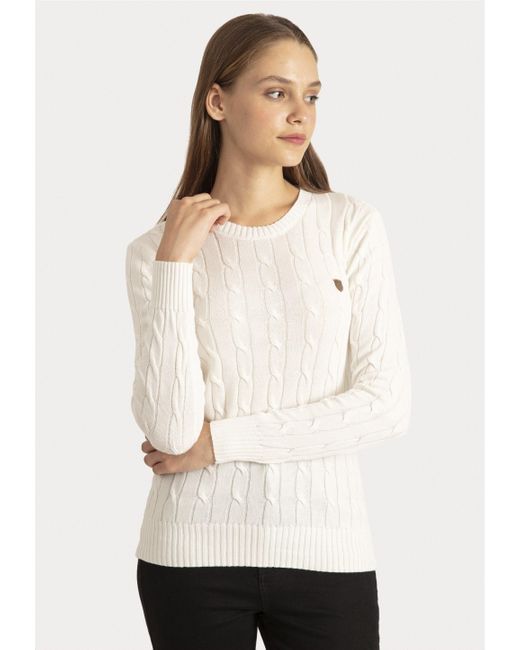 Sir Raymond Tailor White Strickpullover Igor (1-tlg) im schlichten Design
