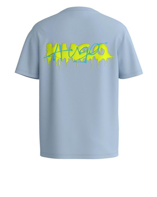 HUGO T-Shirt Dindion (1-tlg) in Blue für Herren