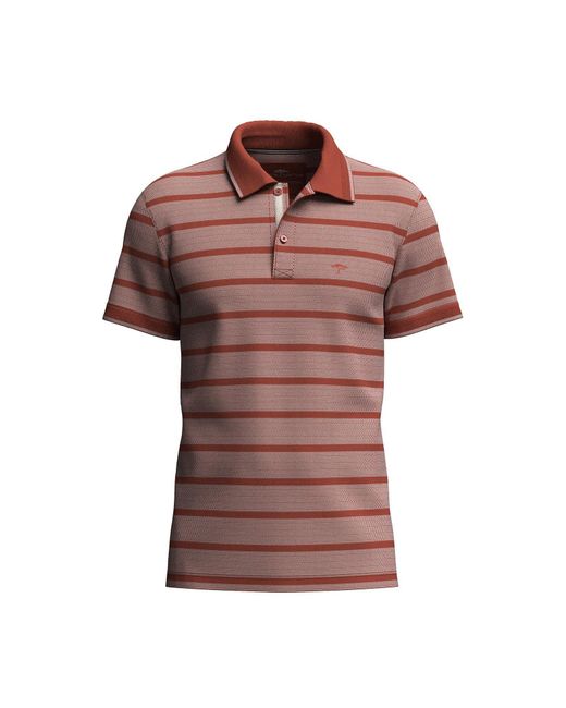 Fynch-Hatton Poloshirt Polo, 2-Tone, fine stripe in Red für Herren