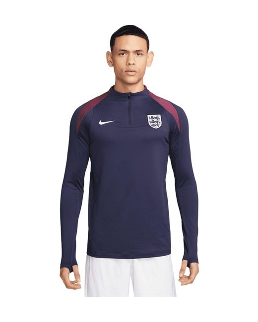 Nike Sweatshirt England Drill Top EM 2024 in Blue für Herren